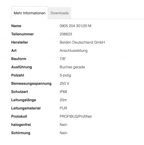 spezifikationen Spezifikationen